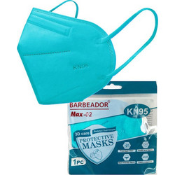 Barbeador MAX-02 FFP2 Filtering Half Mask Τιρκουάζ 20τμχ