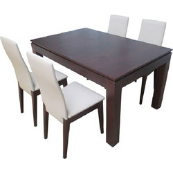 Τραπεζαρία σετ 5τμχ Taylor 1019 IN + Jasmine 1026 IN Walnut/Ecru 400-11-014