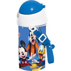 Gim Mickey Funhouse Παιδικό Μπουκάλι Πλαστικό BPA Free με Καλαμάκι Μπλε 500ml 553-13209