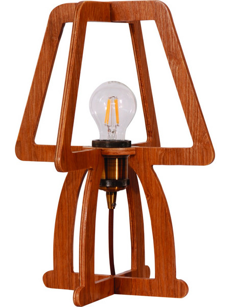 ARlight TLC6310 Πορτατίφ Ε27 Καφέ Φ28xΥ37cm