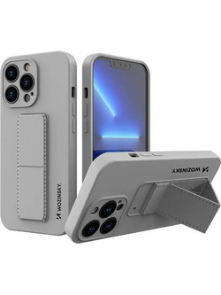 Wozinsky Kickstand Flexible Back Cover Grey (iPhone 13 mini)