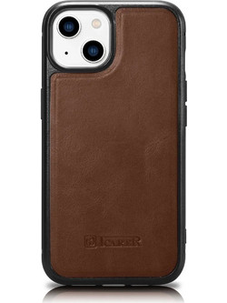 iCarer Oil Wax Leather MafSafe Back Cover Brown (iPhone 14 Plus)