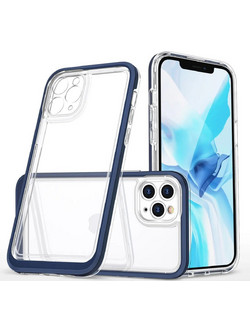 Hurtel Clear 3in1 Back Cover Blue (iPhone 11 Pro Max)