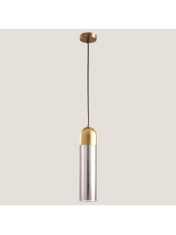 Eurolamp Κρεμαστό Φωτιστικό Οροφής Μονόφωτο E14 Χρυσό 144-40010