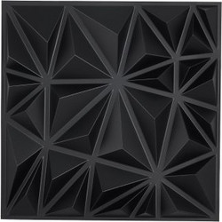 VEVOR Πάνελ Τοίχου 3D 33-Τεμ 11.81x11.81'' PVC 32 Τ.Π. Κάλυψη Μαύρο Διαμάντι PVC3DQBXDYSJ6XSHBV0