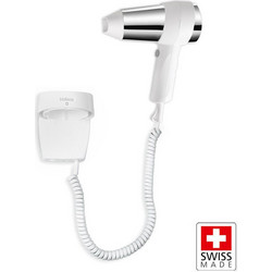 VALERA ACTION SUPER PLUS 1200 WHITE Σεσουάρ μαλλιών ξενοδοχειακού τύπου με επιτοίχια βάση, 1200W σε λευκό χρώμα