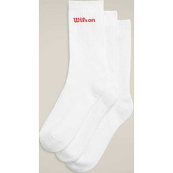 Wilson Crew Logo Ανδρικές Κάλτσες Ψηλές Λευκές 3Pack
