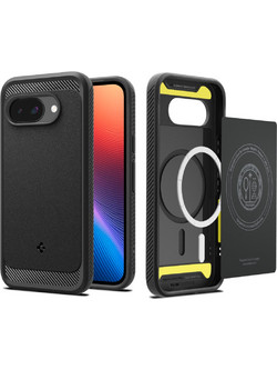 Spigen Rugged Armor MagSafe Θήκη για Google Pixel 9a Μαύρη