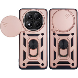 Sonique Ring Armor CamPro Θήκη Ροζ Χρυσό (Xiaomi Redmi Note 14 Pro 5G / Poco X7 5G)