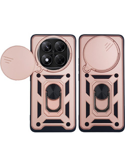 Sonique Ring Armor CamPro Θήκη Ροζ Χρυσό (Xiaomi Redmi Note 14 Pro 5G / Poco X7 5G)