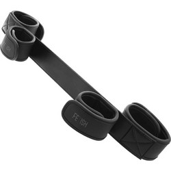 Fetish Submissive Soft Spreader Bar Black