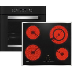 Miele H 2467 B + KM 6520 FR Φούρνος άνω Πάγκου 76lt με Κεραμικές Εστίες
