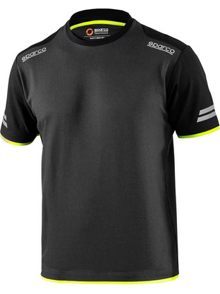 Sparco Tech Tuscon Ανδρικό T-shirt Εργασίας Μπλε/Πορτοκαλί Φλούο (02416BMAF)