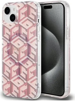 Guess IML GCube MagSafe Back Cover Pink (iPhone 15 Plus / 14 Plus)