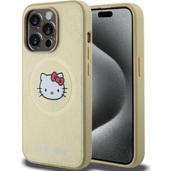 Hello Kitty Leather Kitty Head MagSafe case for iPhone 14 Pro - gold - (Hel000044-0)