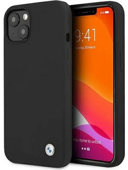 BMW Etui BMHCP13SSILBK iPhone 13 mini 5,4'' czarny/black hardcase Silicone Signature - (BMW000417-0)