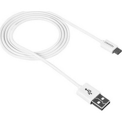 Lanberg USB 2.0 to micro USB Cable Λευκό 1m (CA-USBM-10CC-0010-W)