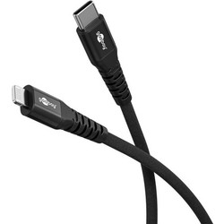 Goobay Textile USB-C to Lightning Cable 3m Black 74517