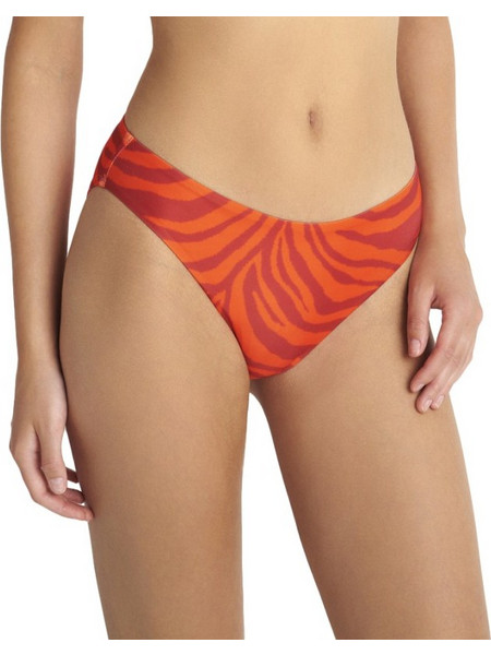 BLU4U Bikini Slip Animal Print Κόκκινο 25365384-07