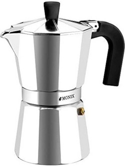 Monix Vitro Express Μπρίκι Espresso 6Cups Inox
