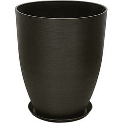 MarHome Stone Polyresin Κασπώ Γκρι Φ35x42.5cm