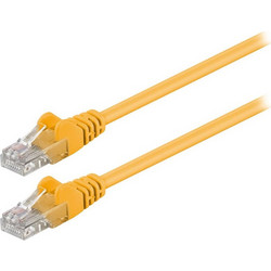 Goobay U/UTP Cat.5e Καλώδιο Δικτύου Ethernet 0.5m Yellow