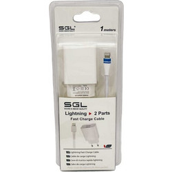 SGL FA5-S2 Φορτιστής με Καλώδιο Lightning με 2 Θύρες USB-A