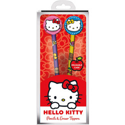 Hello Kitty Pencils And Toppers 2Pk