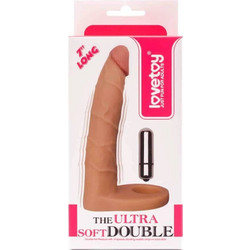 Lovetoy The Ultra Soft Double Vibrating 3 Ρεαλιστικός Δονητής 17.8cm Flesh