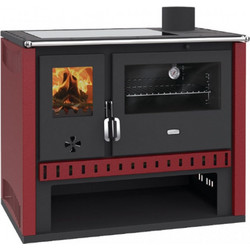 Prity GT-FS-S Red Ατσάλινη Ξυλόσομπα με Φούρνο 15kW