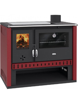 Prity GT-FS-S Red Ατσάλινη Ξυλόσομπα με Φούρνο 15kW