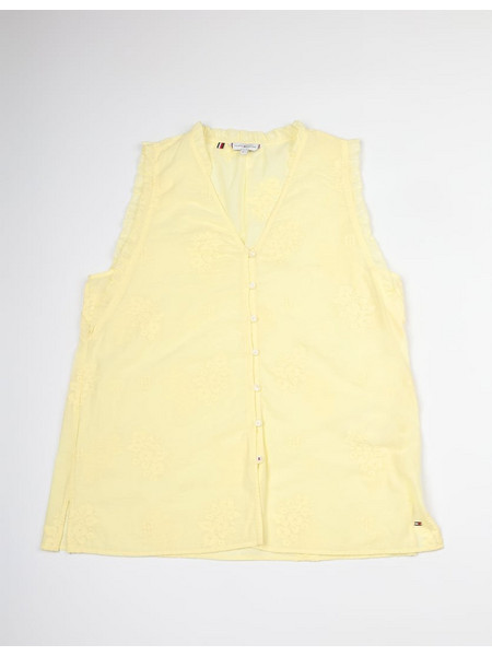 TOMMY HILFIGER WOMAN ΜΠΛΟΥΖΑ 100%ΒΑΜΒΑΚΙ ΜΕ ΚΕΝΤΗΜΕΝΑ ΜΟΤΙΒΑ