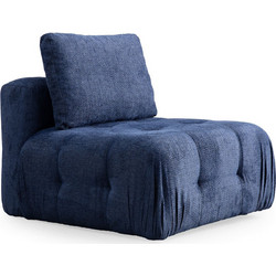 Sofa Del Atelier Πολυθρόνα Amaris 560ARE4133 90x100x65cm Navy Blue