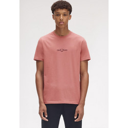 Fred Perry Ανδρική Μπλούζα Embroidered T-Shirt M4580-X90 Ροζ