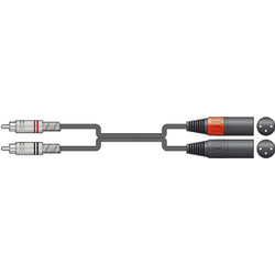2R-2XM075 Καλώδιο Ήχου 2 x RCA Plugs - 2 x XLR Male 0.75m (Τεμάχιο)