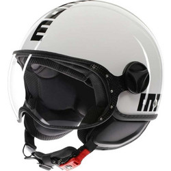Momo FGTR Classic Mono Matt Black White Κράνος Μηχανής Jet 980gr