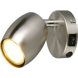 Φωτιστικό Τοίχου - Σποτ Nancy R86261707 GU10 10W 7x14x9cm Nickel RL Lighting