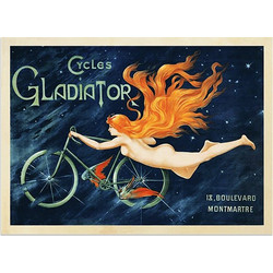 Αφίσα CYCLES GLADIATOR WITH WOMAN - Photo Paper , 30X40