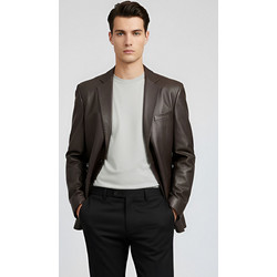 Givenchy Δερμάτινο Μπουφάν της σειράς Blaze - G374501.01 19 Brown