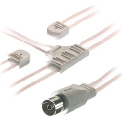 Vivanco Fm Antenna 75oHm 0.5m Coax Socket - (VVANDIPOLEVHF)