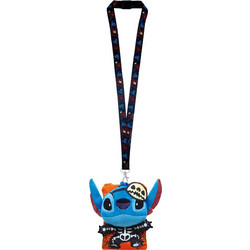 Monogram Disney: Lilo & Stitch - Stitch Skeleton Deluxe Lanyard with Pouch Card Holder (83078)