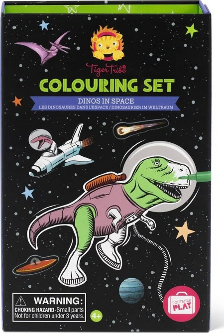 Σετ Δραστηριοτήτων - Colour By Numbers Dino In Space Tiger Tribe