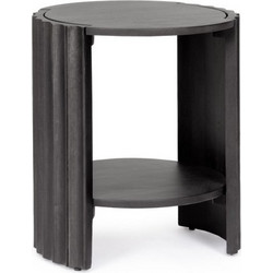 Bizzotto Orissa Κομοδίνο Ξύλινο Mango Μαύρο O43x50