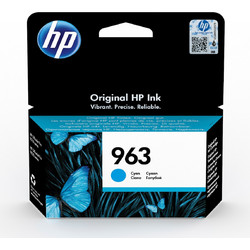 HP 963 Cyan Μελάνι Εκτυπωτή Inkjet