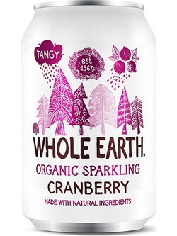 Αναψυκτικό Cranberry Χωρίς Πρσθήκη Ζάχαρης ΒΙΟ - Whole Earth - 330ml