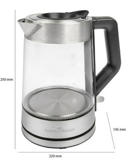 ProfiCook PC-WKS 1190 G Γυάλινος Βραστήρας 1.7lt 2200W