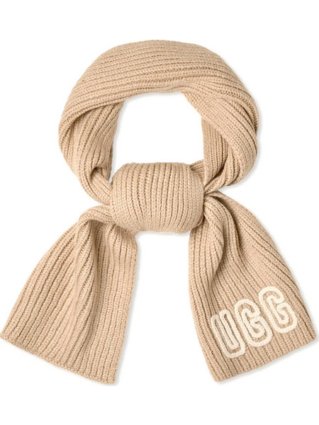 Κασκολ Chunky Crafted Rib Scarf 102787 0091 white pepper