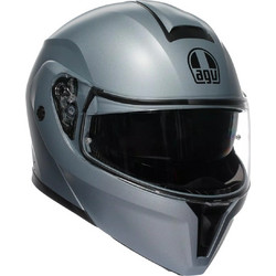 AGV Streetmodular Resia Red Matt Grey Silver Κράνος Μηχανής Flip-Up 1500gr