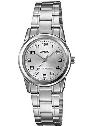 Casio Γυναικείο Ρολόι με Ασημί Μεταλλικό Μπρασελέ LTP-V001D-7B