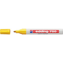 Edding Μαρκαδόρος Λαδιού 750 με μύτη 2-4mm Κίτρινο